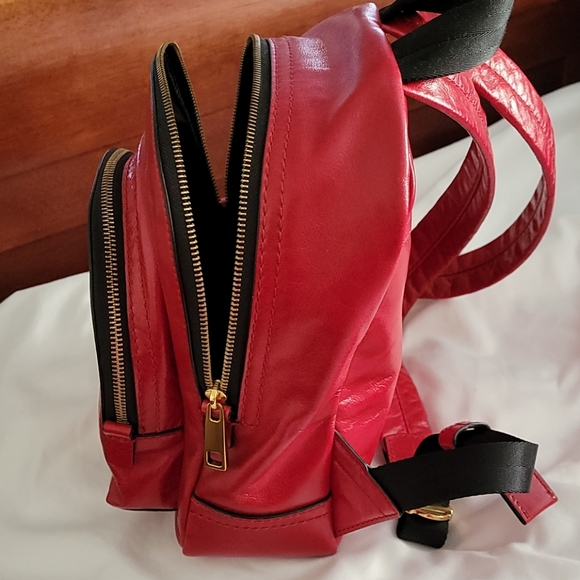 Marc Jacobs red leather backpack main image 10